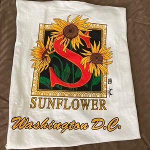 Washington D.C sunflower T shirt